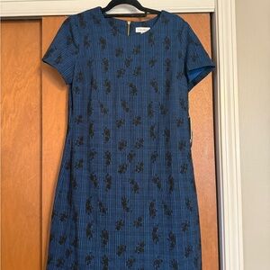 Calvin Klein Black Floral Midi Dress